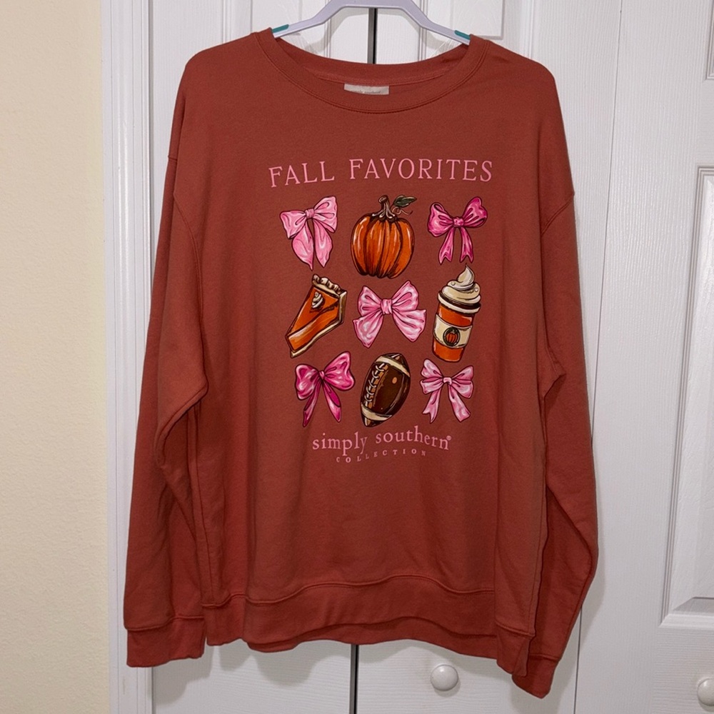 Simply, Southern women’s sweatshirt, fall autumn favorites new with tag XL